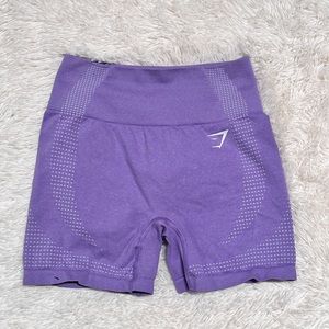 PURPLE GYM SHARK SHORTS